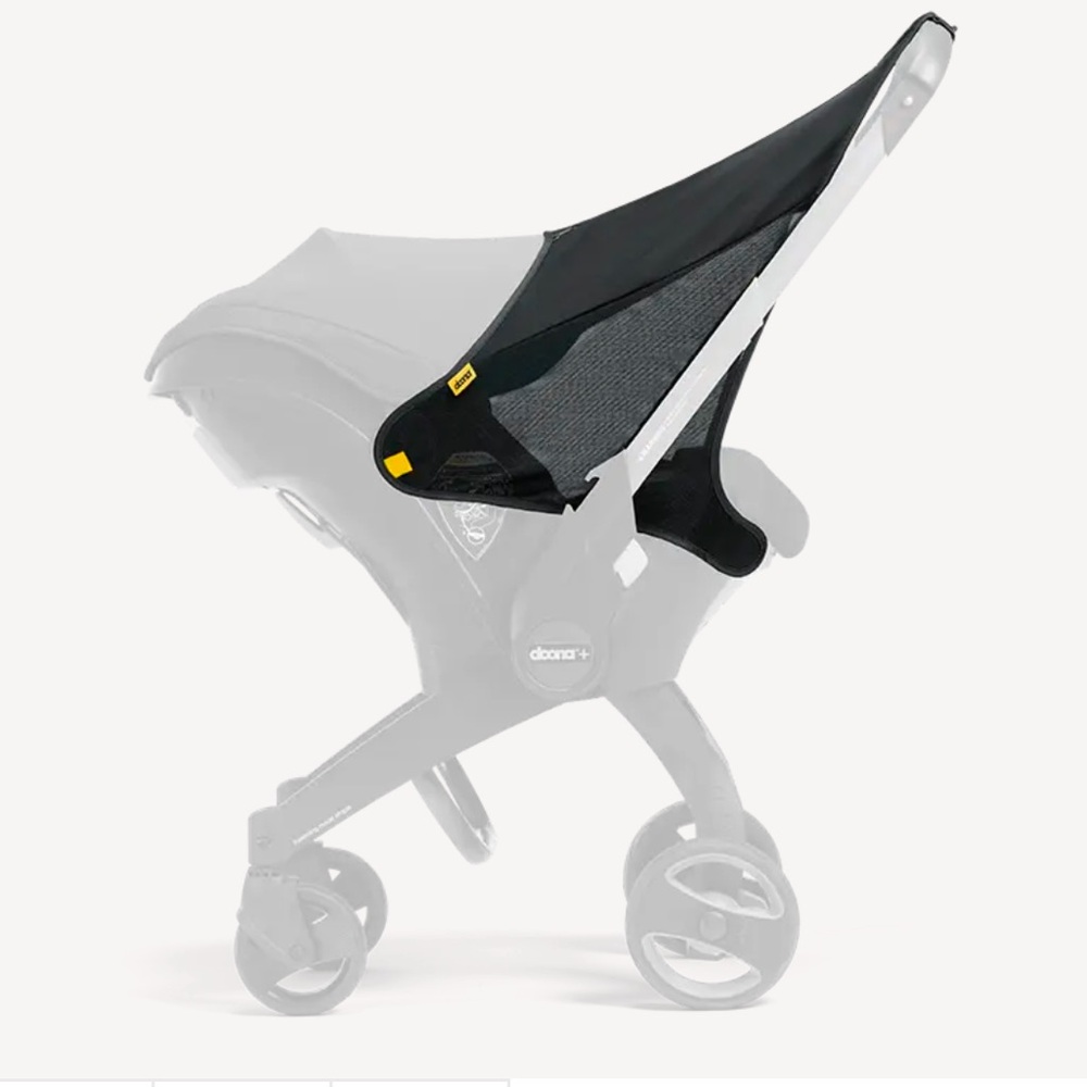 DOONA Sunshade Extension Mesh Accessory for the Car Seat Stroller - Black